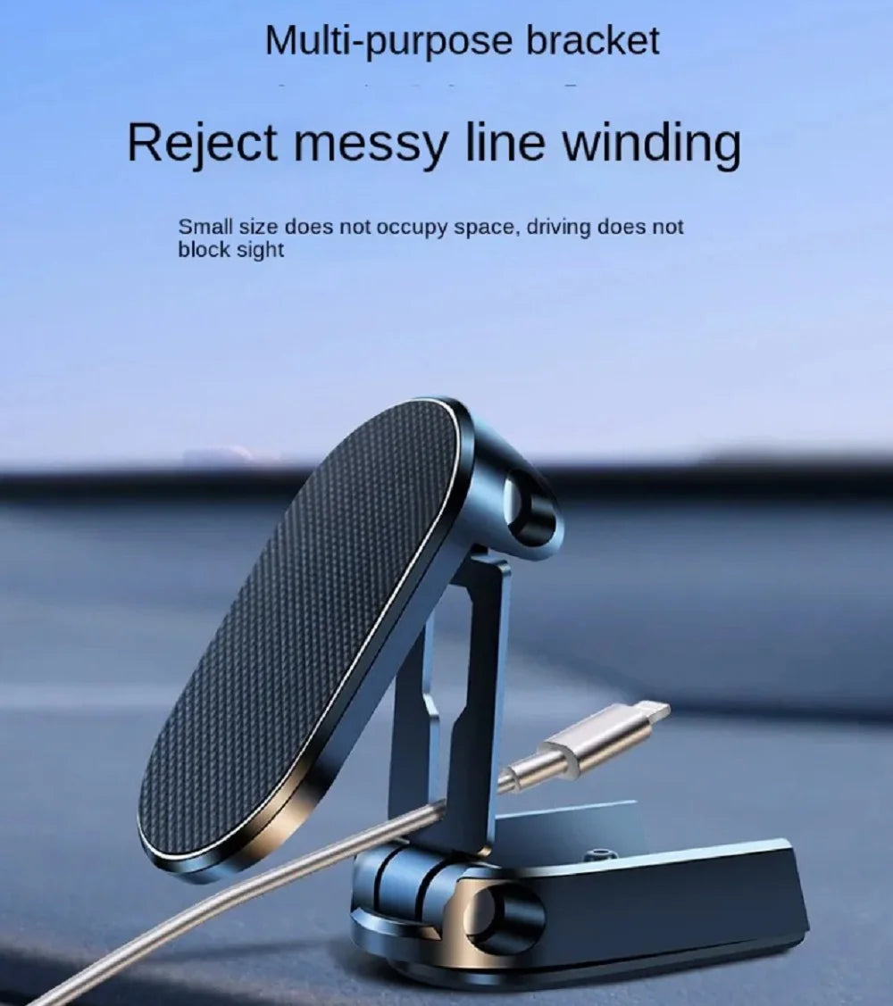 360 Magnetic Car One Touch Cell Phone Dash Mount Stand Phone Holder - Phone Holder for Car/Home/Office - Compatible Any Phones